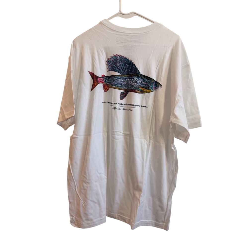 Patagonia NWT Deadstock Y2K Men’s Grayling World Trout T-Shirt Sz L Cotton